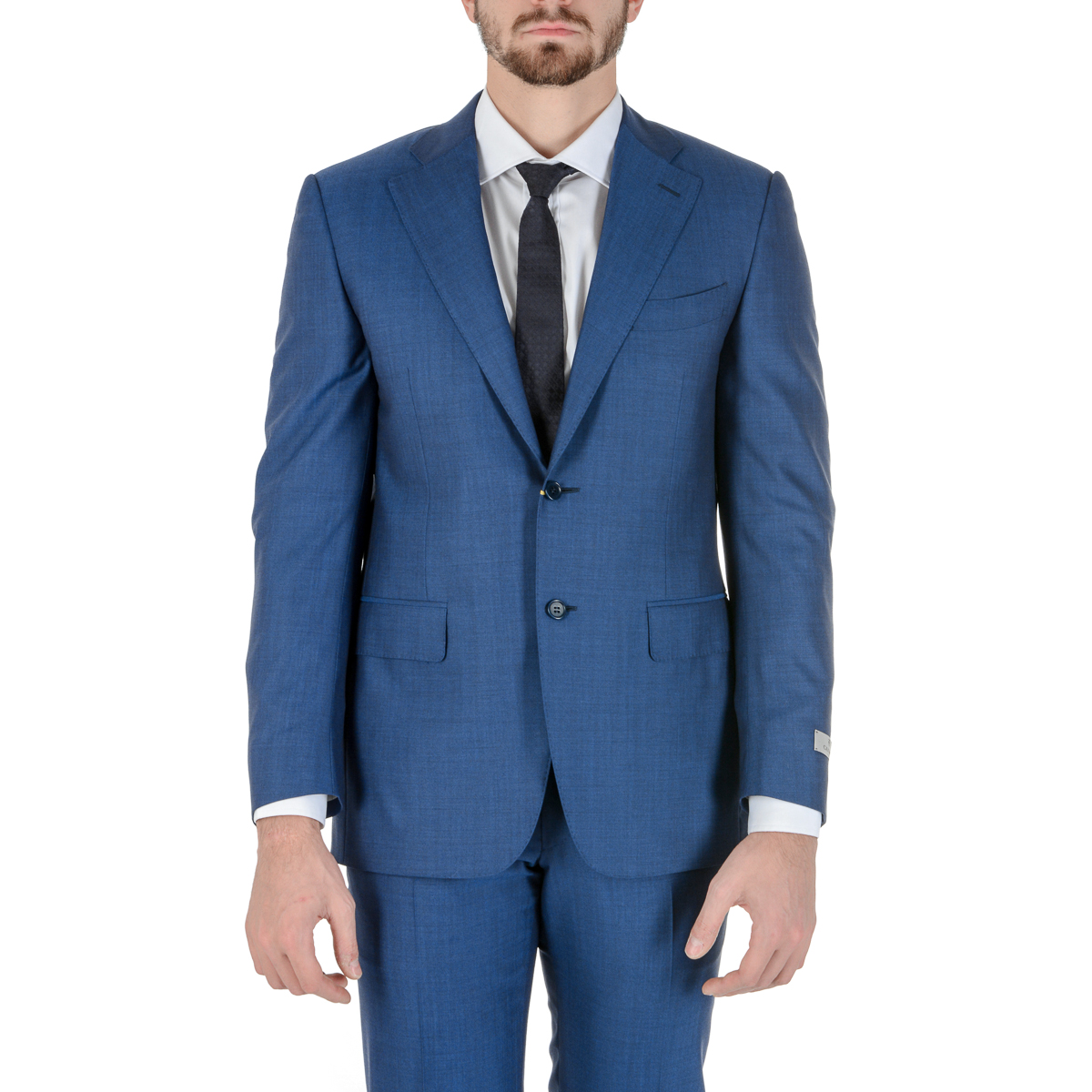 Canali Mens Suit Long Sleeves Blue