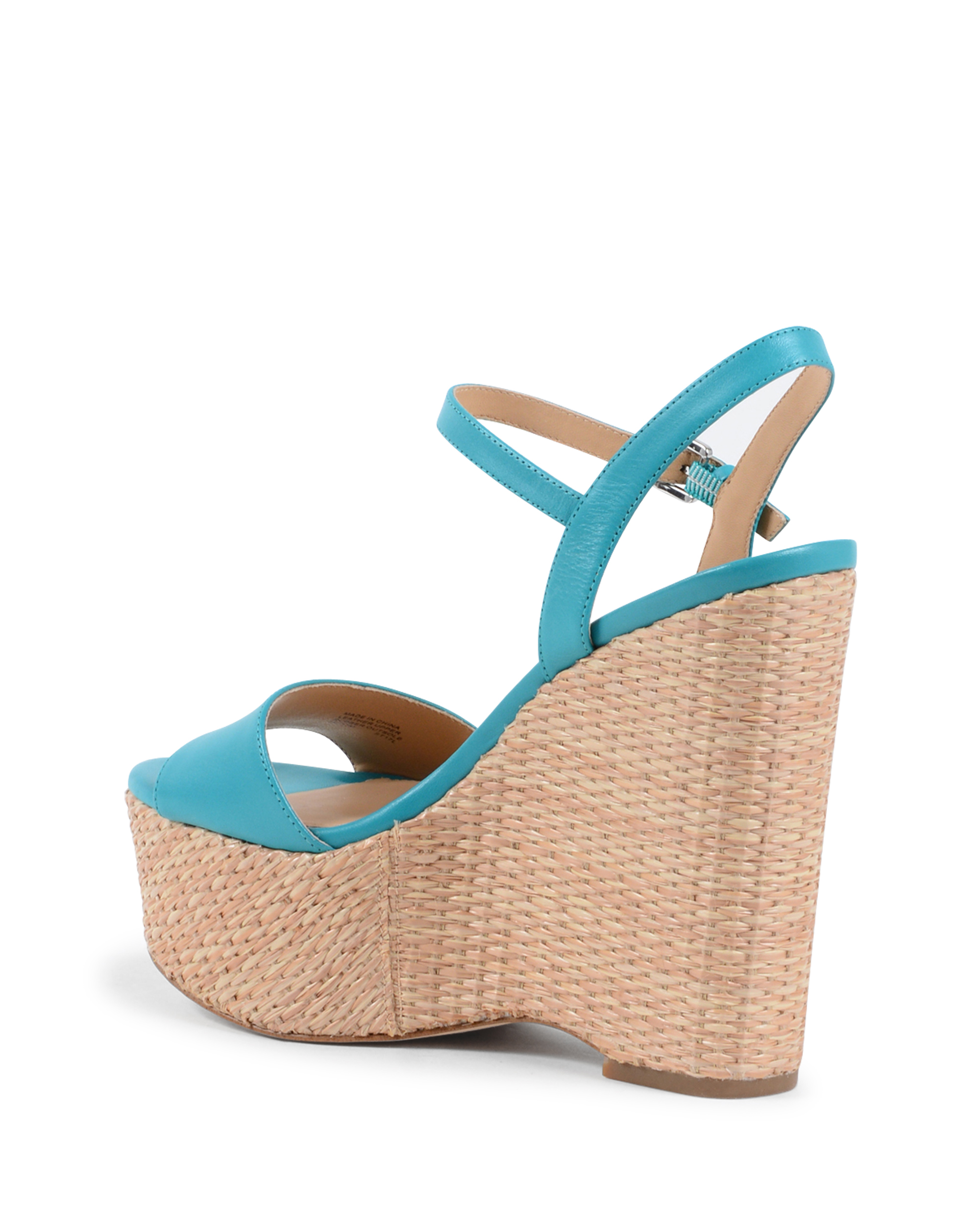 Sandalia de cuña para mujer Michael Kors azul claro FISHER