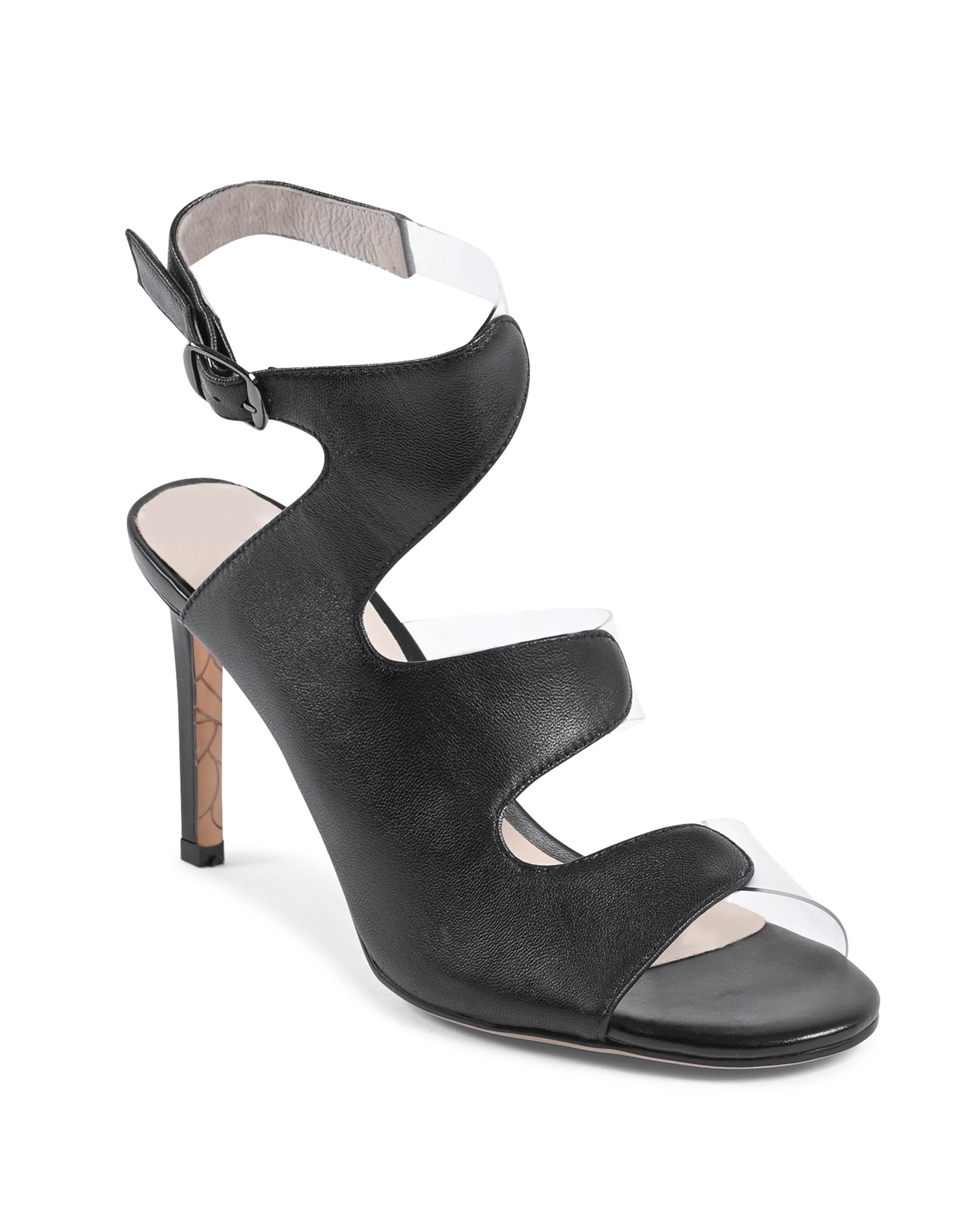 19V69 Italia Sandalia para mujer negra AM NW125-61 NEGRO
