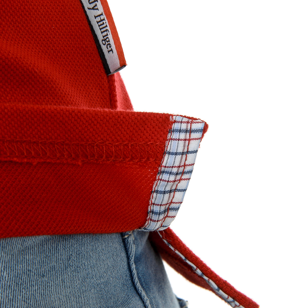 Polo Andrew Charles para mujer, manga corta, rojo, NIA