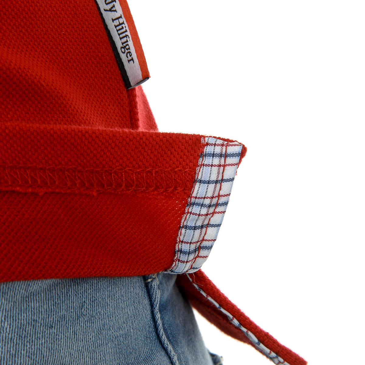 Polo Andrew Charles para mujer, manga corta, rojo, NIA