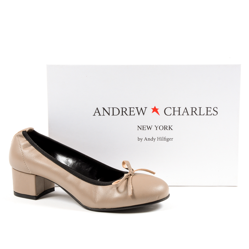 Andrew Charles Womens Ballerina Taupe NICKI
