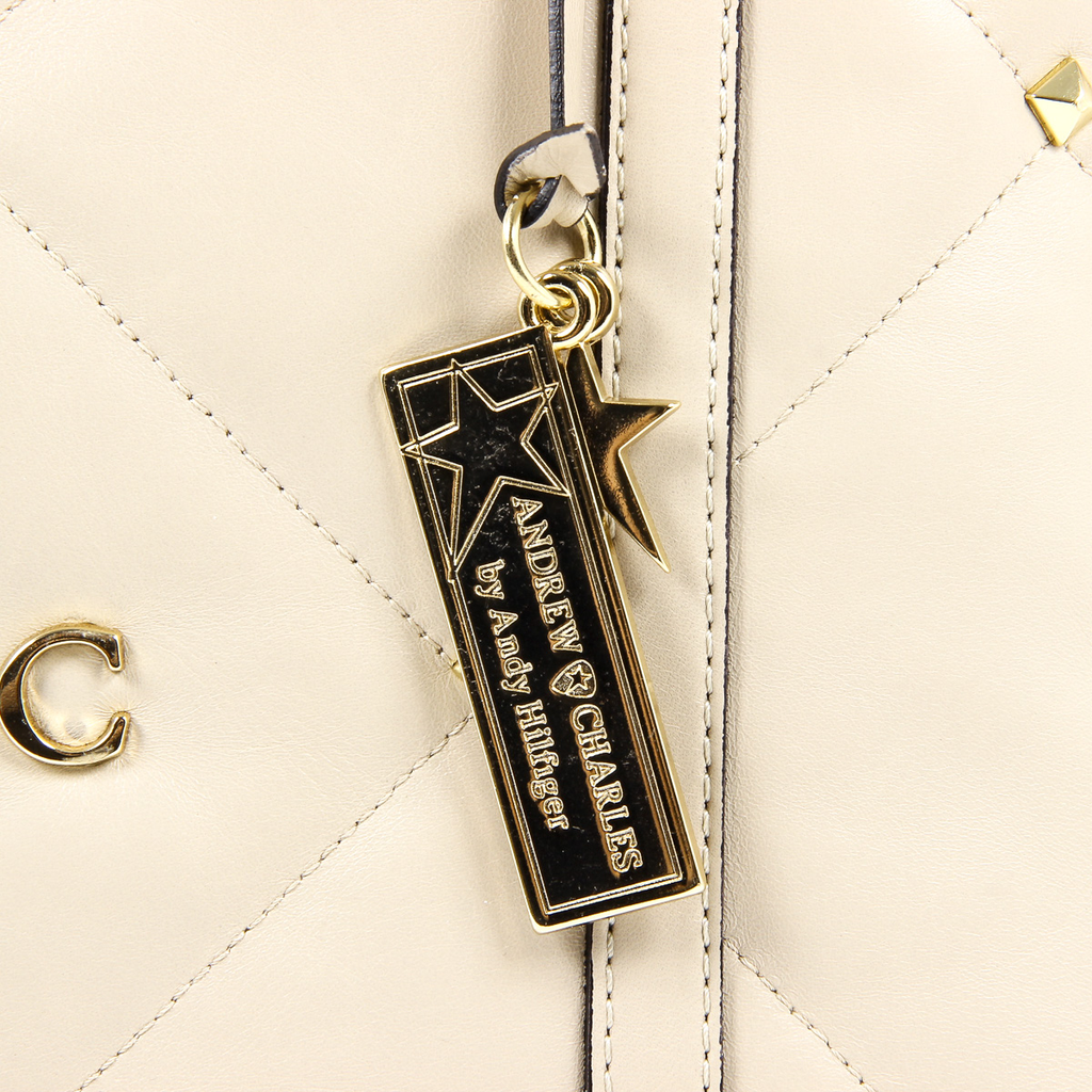 Bolso de mano para mujer Andrew Charles Beige YAZMIN