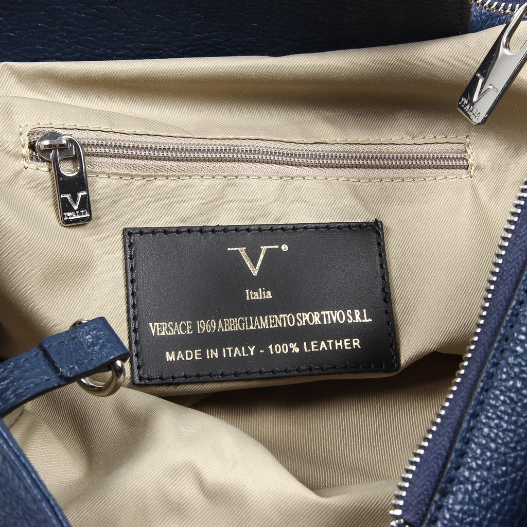 Bolso de mano para mujer V 1969 Italia V012-S DOLLARO BLU JEANS