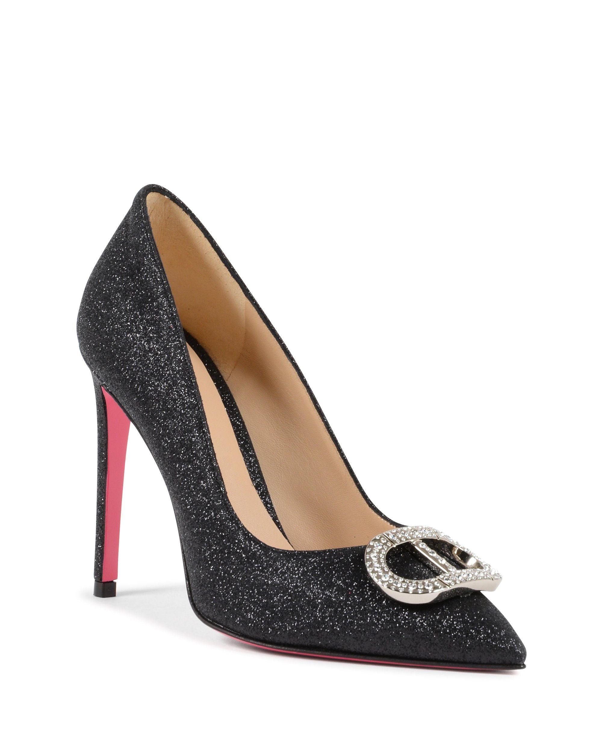 Zapatos de salón Cenicienta negro brillante