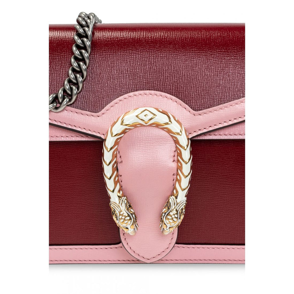 Bolso de hombro Gucci Azalea Dionysus rosa y rojo