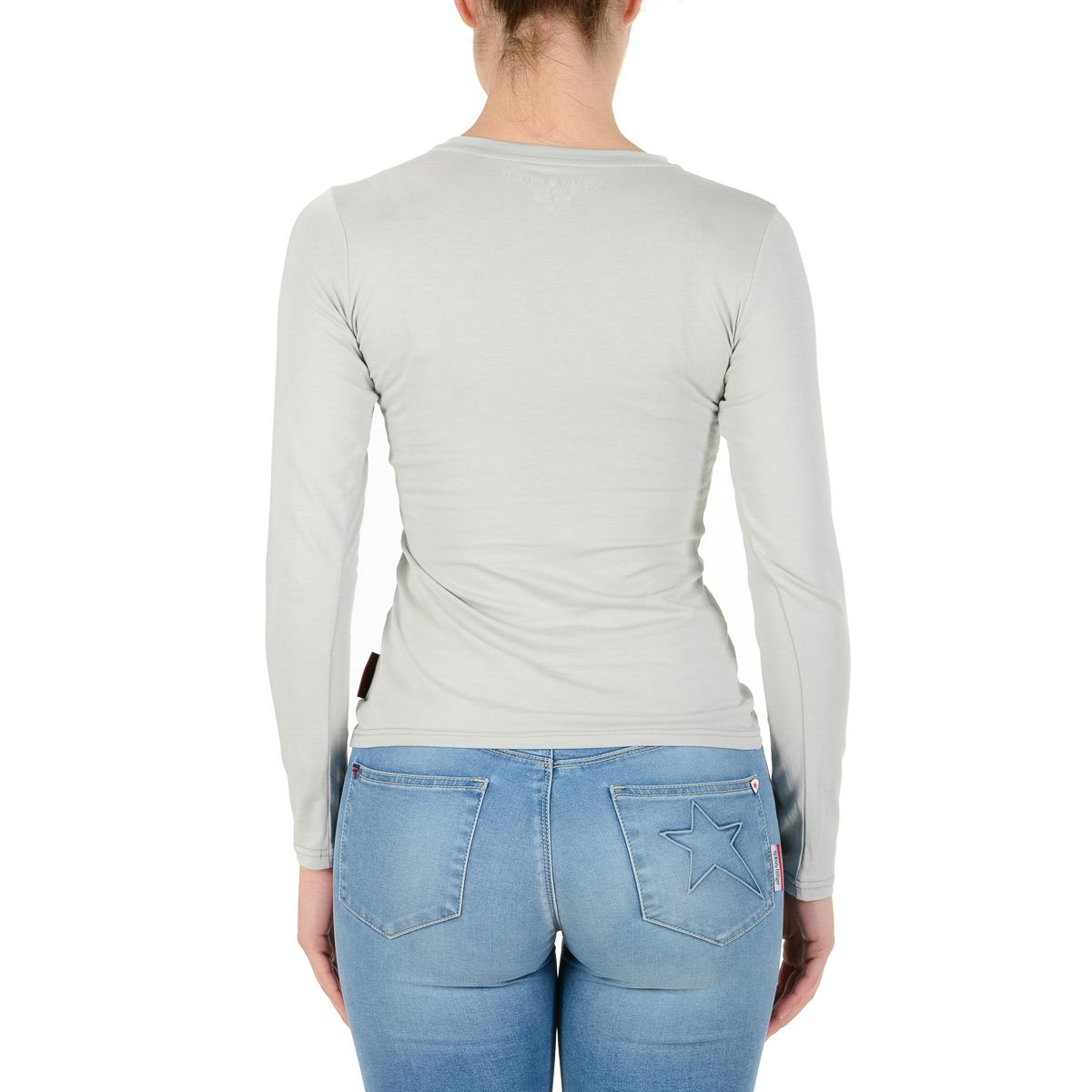 Camiseta de manga larga para mujer Andrew Charles By Andy Hilfiger TS602 031002 FENIX GRIS CLARO S8