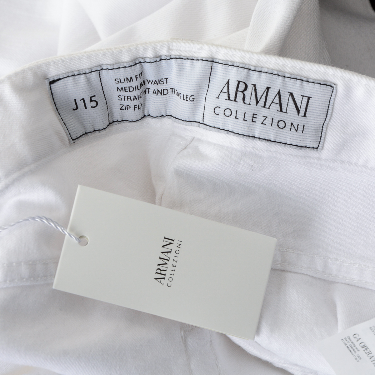 Armani Collezioni Mens Pants White