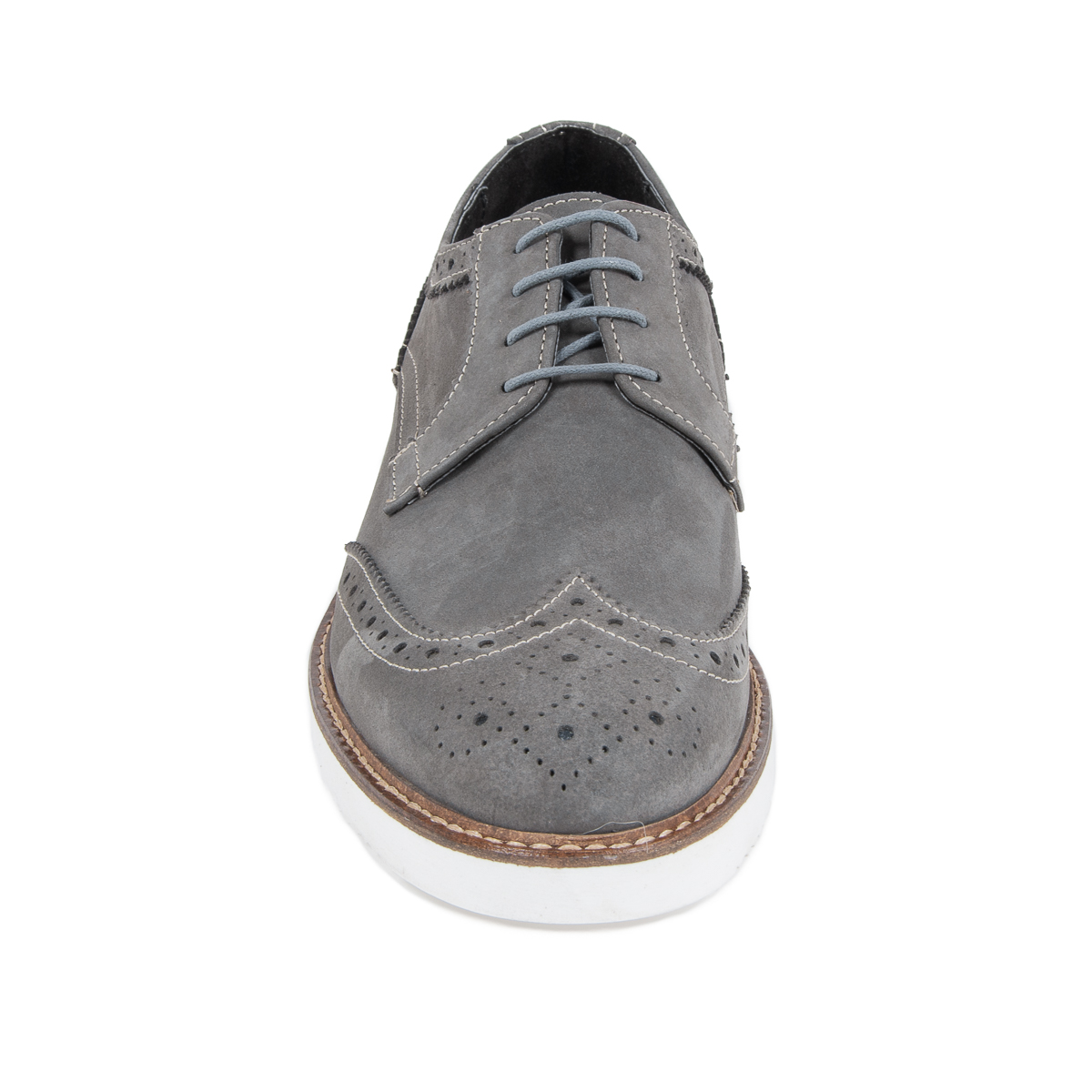 V 1969 Italia Zapato brogue para hombre gris HARRY 5141 NABUK VAR 7