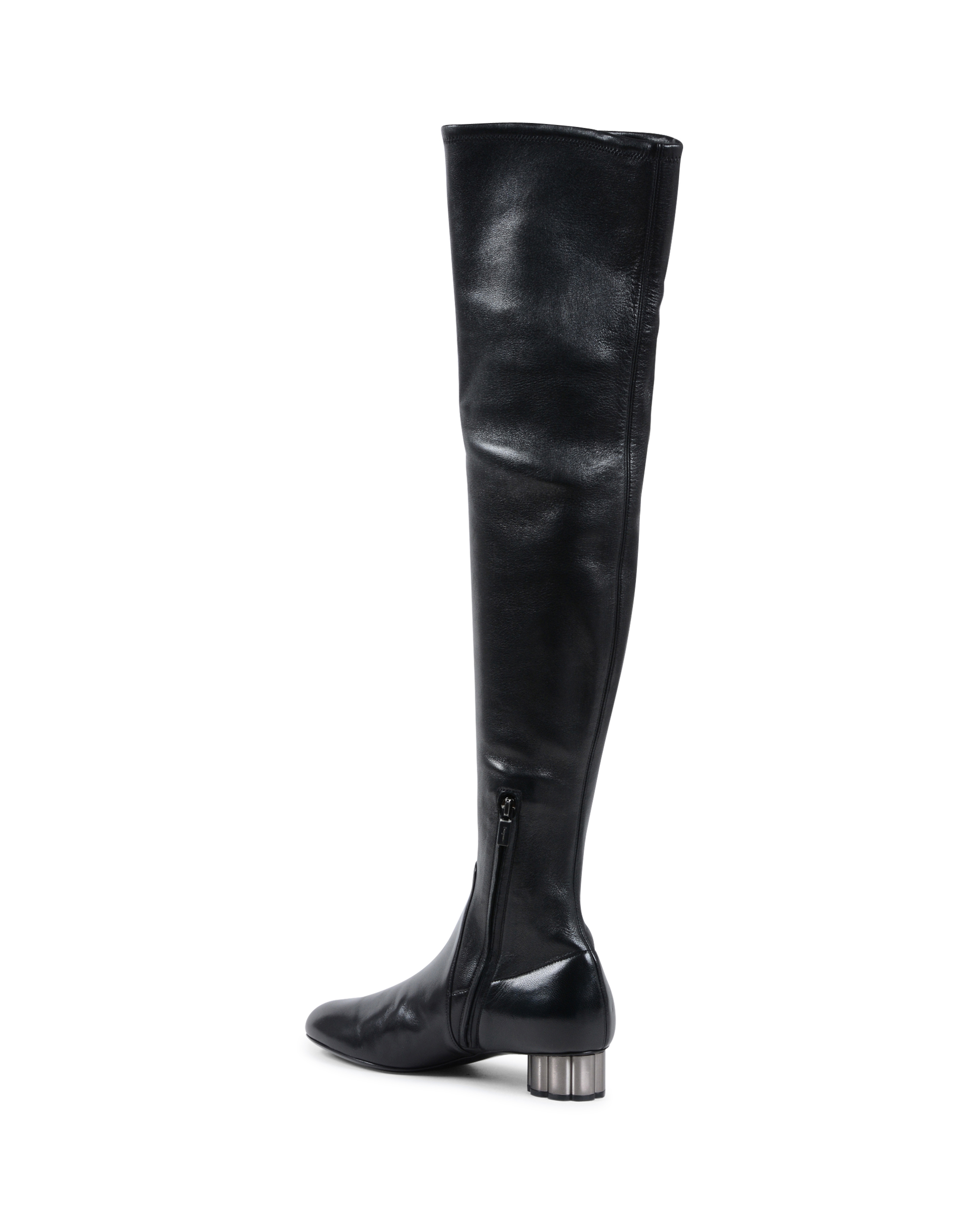 Salvatore Ferragamo Bota Alta Mujer Negro BRINDISI