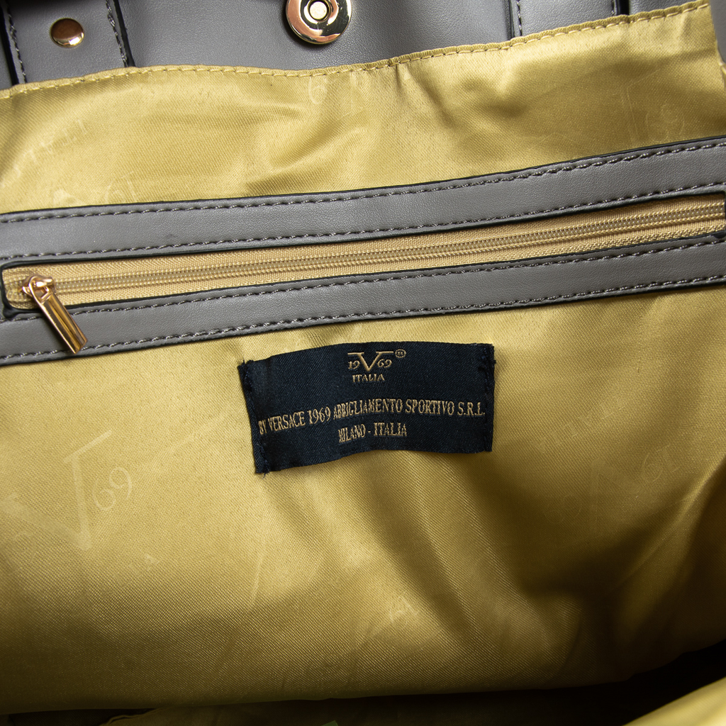Bolso de mano para mujer V 1969 Italia gris OLIVIA