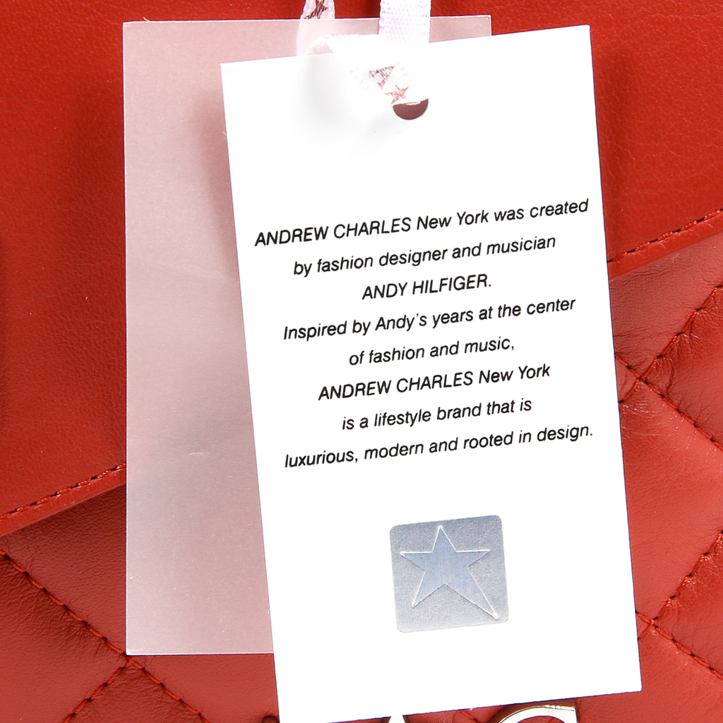 Andrew Charles Womens Handbag Red AZALEA