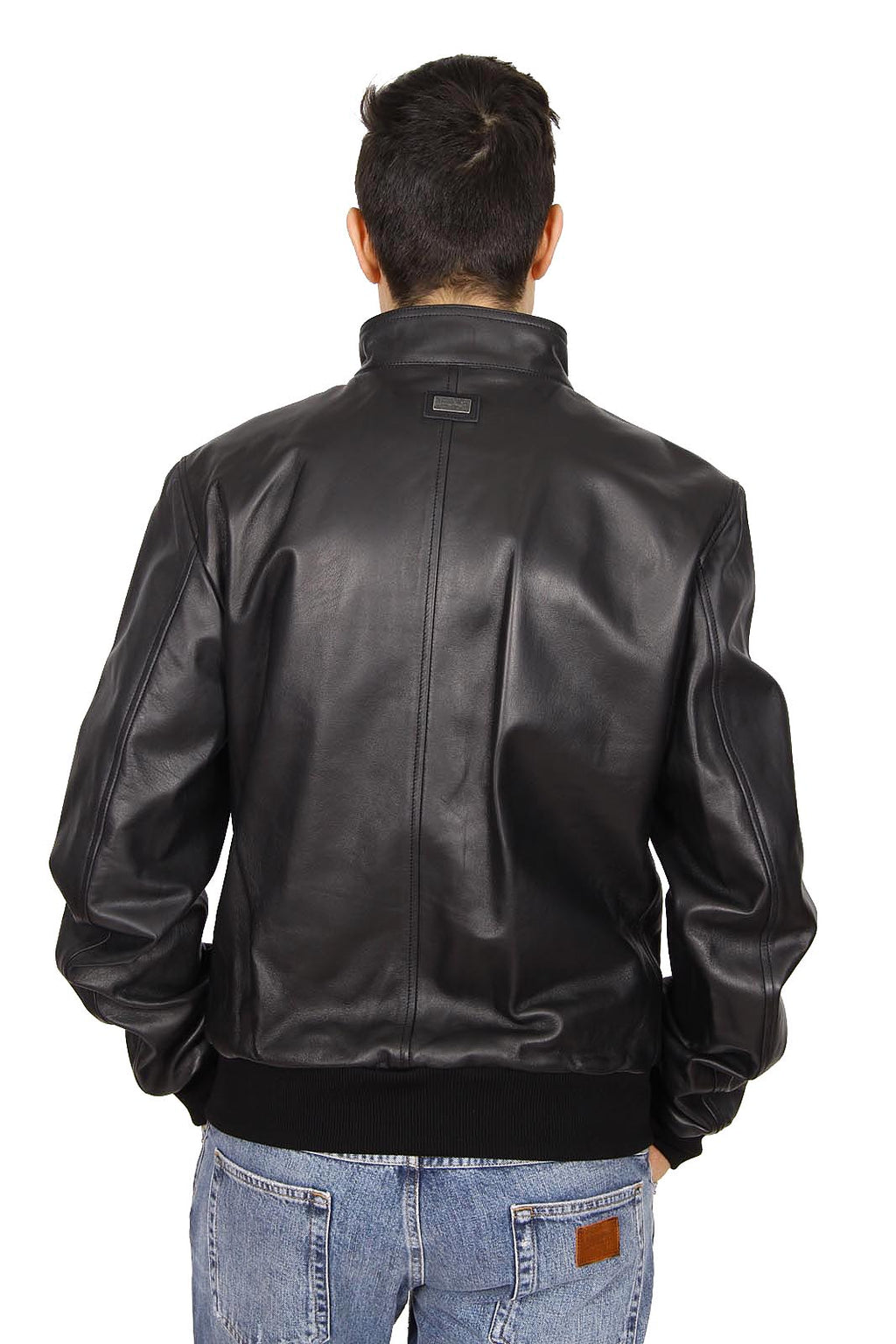 Chaqueta de cuero Dolce & Gabbana para hombre G9EN2L FUL3A N0000