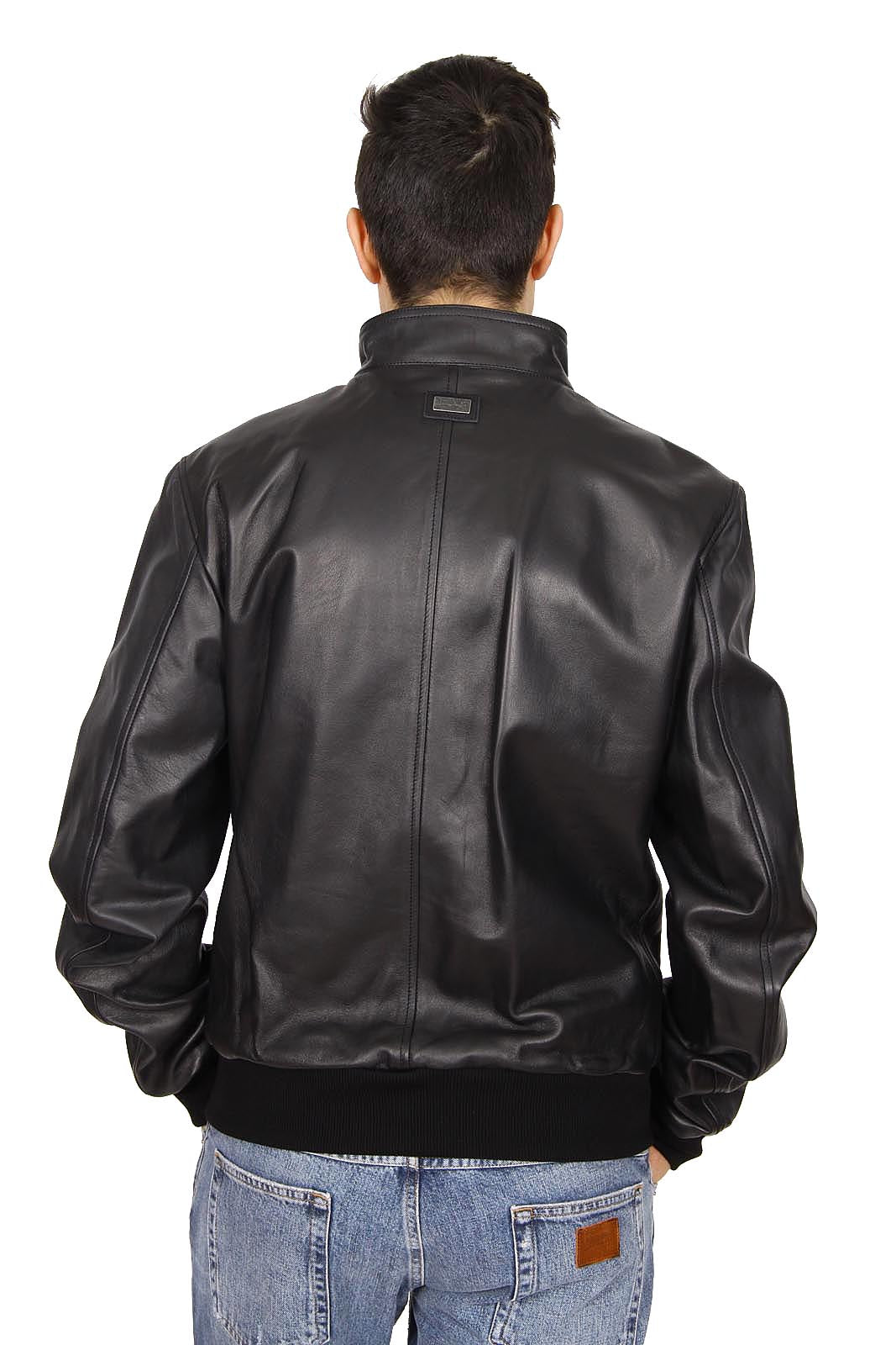 Chaqueta de cuero Dolce & Gabbana para hombre G9EN2L FUL3A N0000