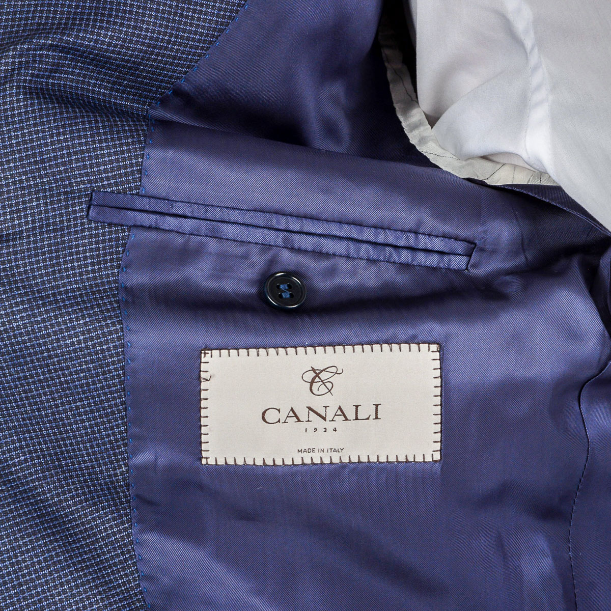 Canali Mens Suit Long Sleeves Blue