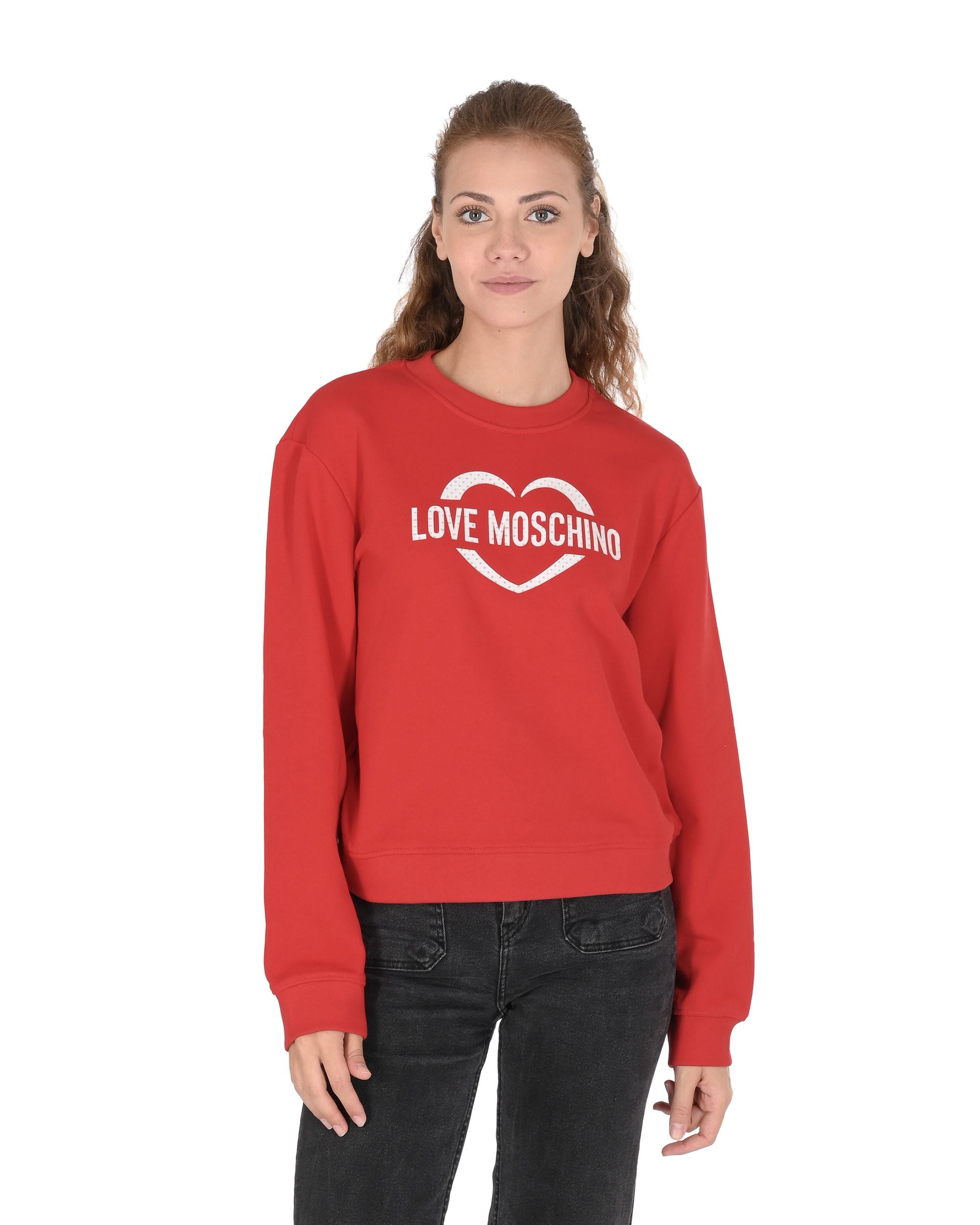 Sudadera Love Moschino para mujer W 6 306 55 M 4055 O97 ROJO