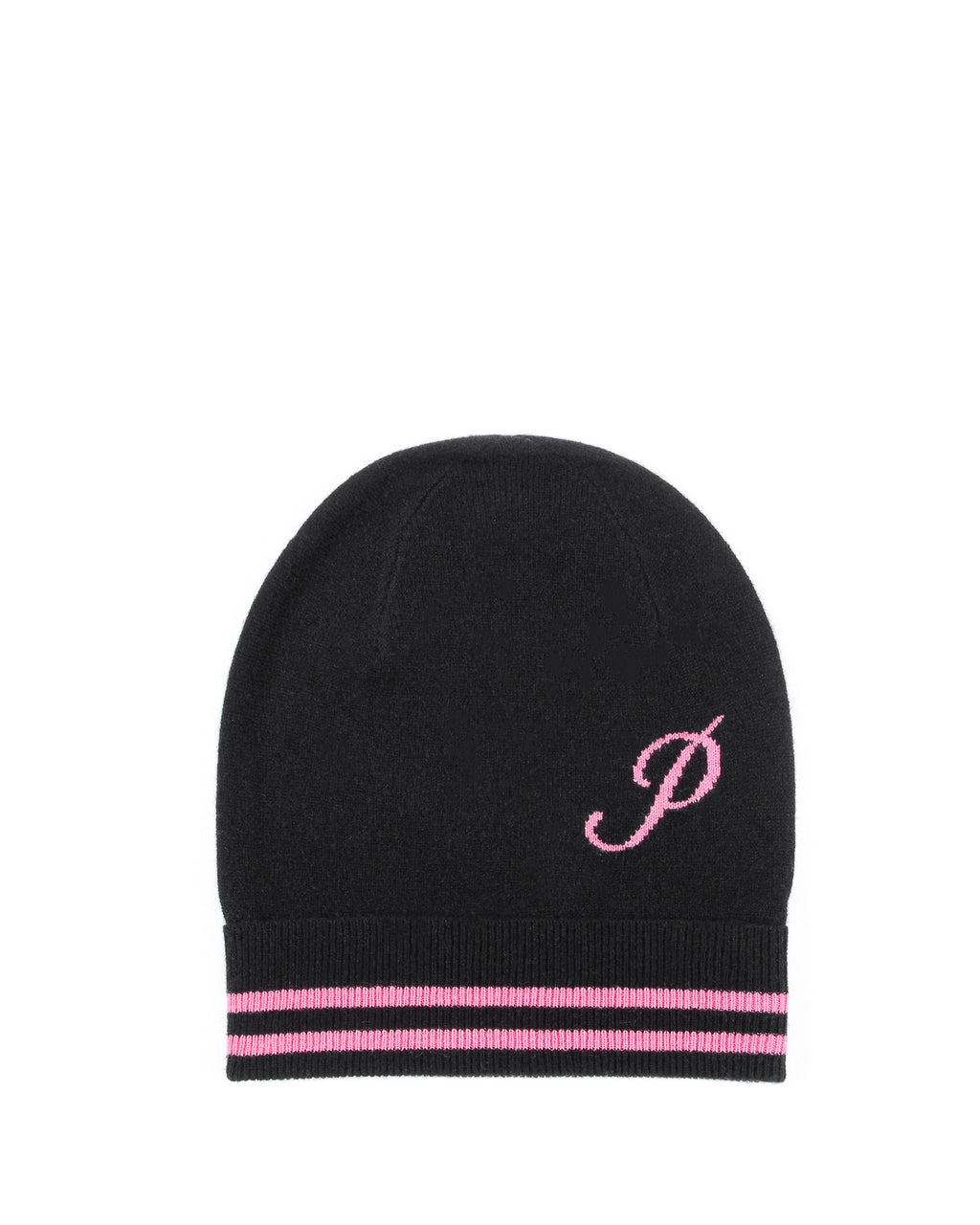 Gorro de cachemira con monograma - Negro