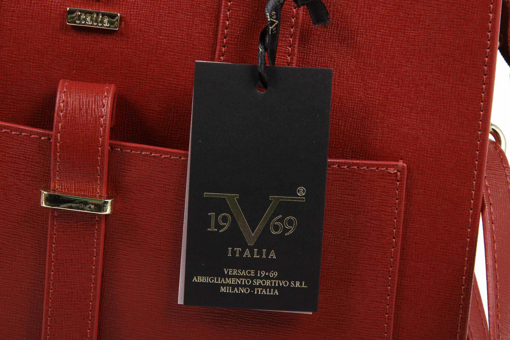 Bolso de mano para mujer V 1969 Italia V006 SAFFIANO ROJO