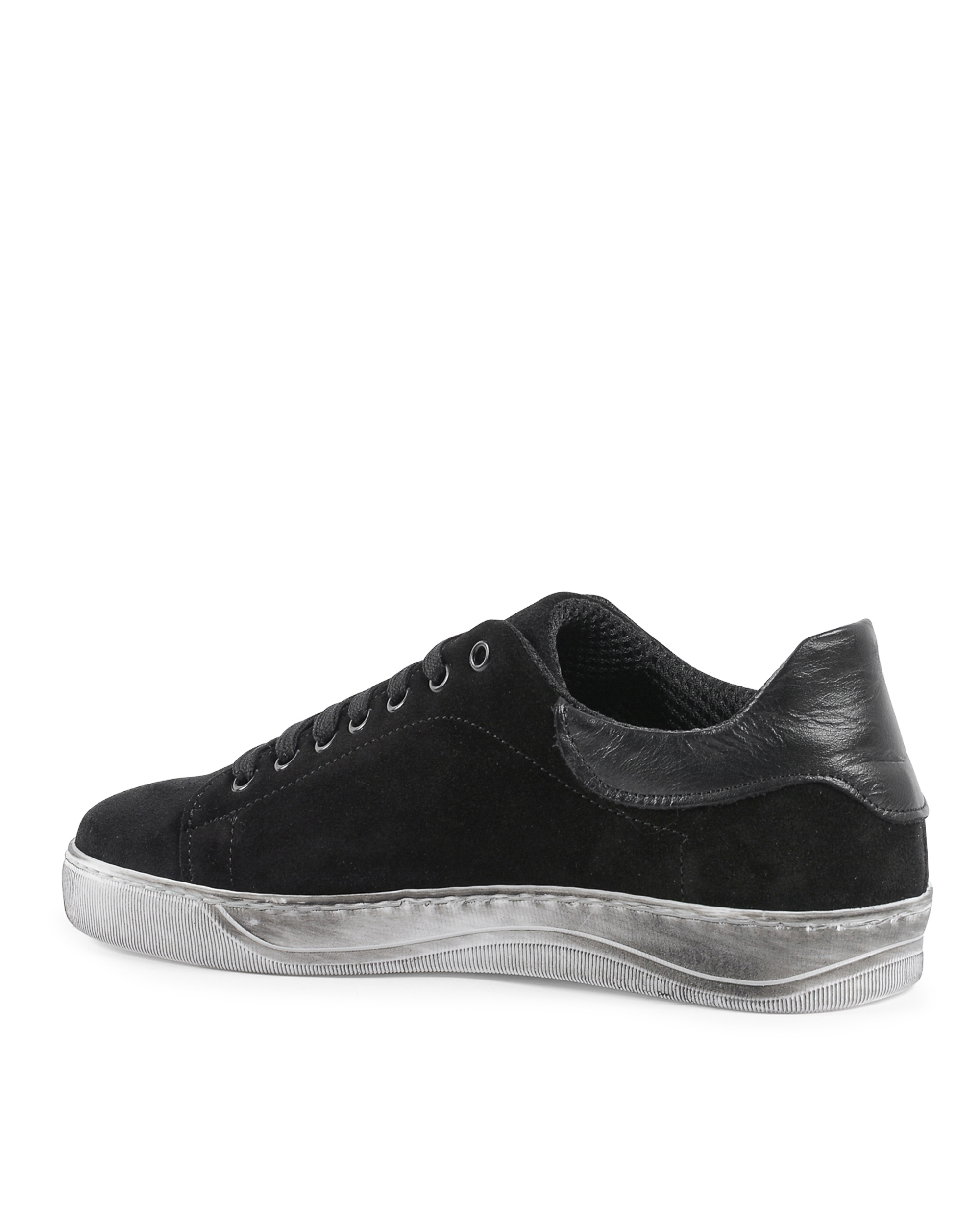 19V69 Italia Mens Sneaker Black 2120 CAMOSCIO NERO