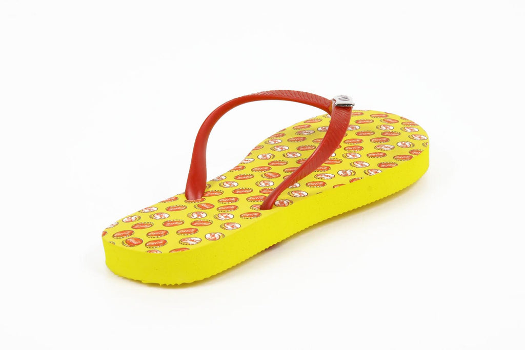 Chanclas Coca Cola para mujer CCA0595 TAMPINHAS NIÑA AMARILLO