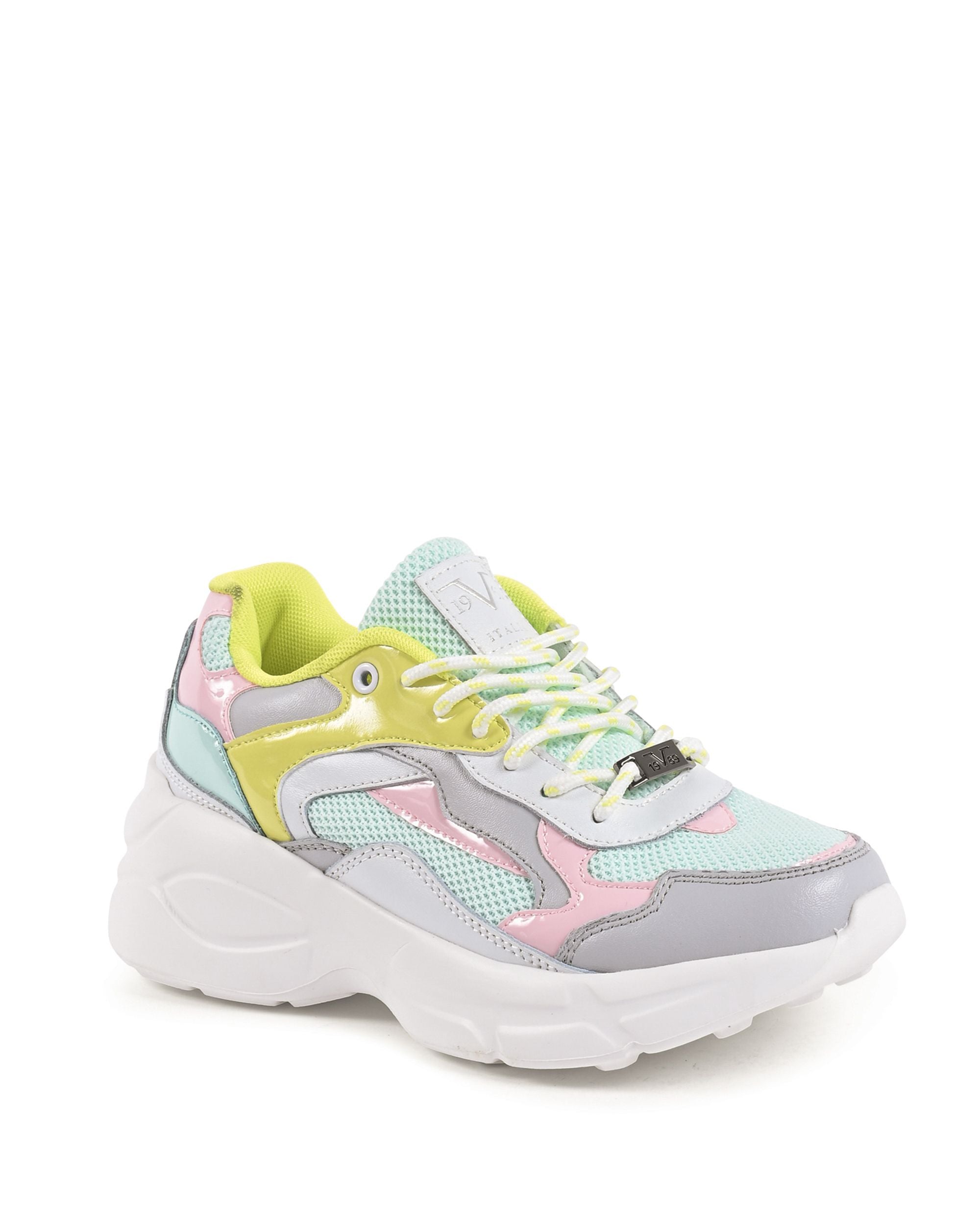 19V69 Italia Zapatillas de mujer Multicolor FI206002 BLANCO MULTICOLOR