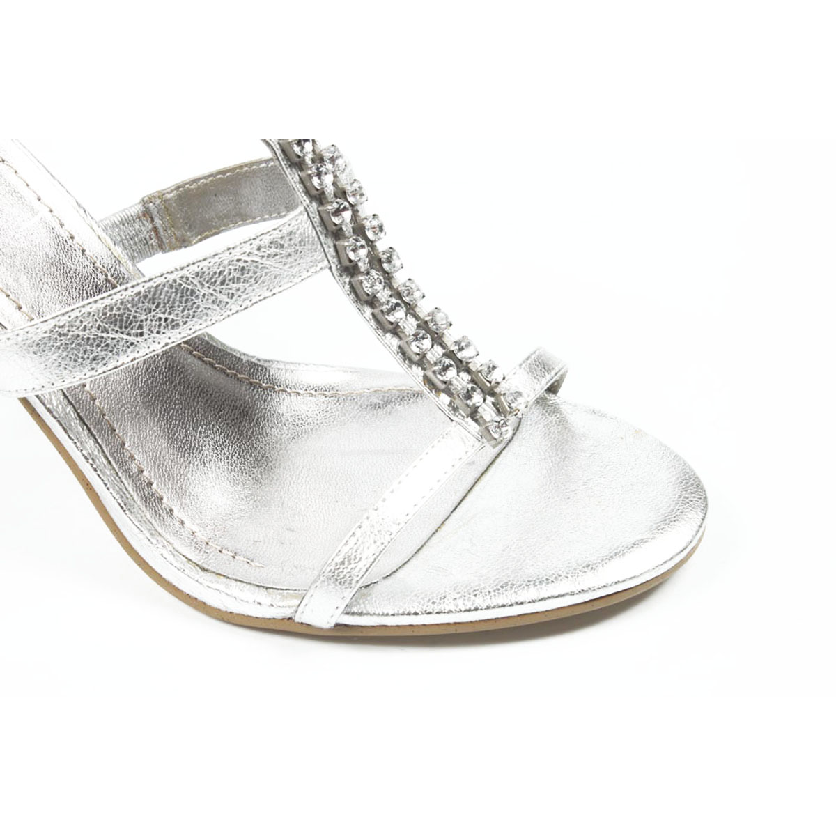 Sandalias con tira al tobillo para mujer de Nine West NWJAZZY SLVR