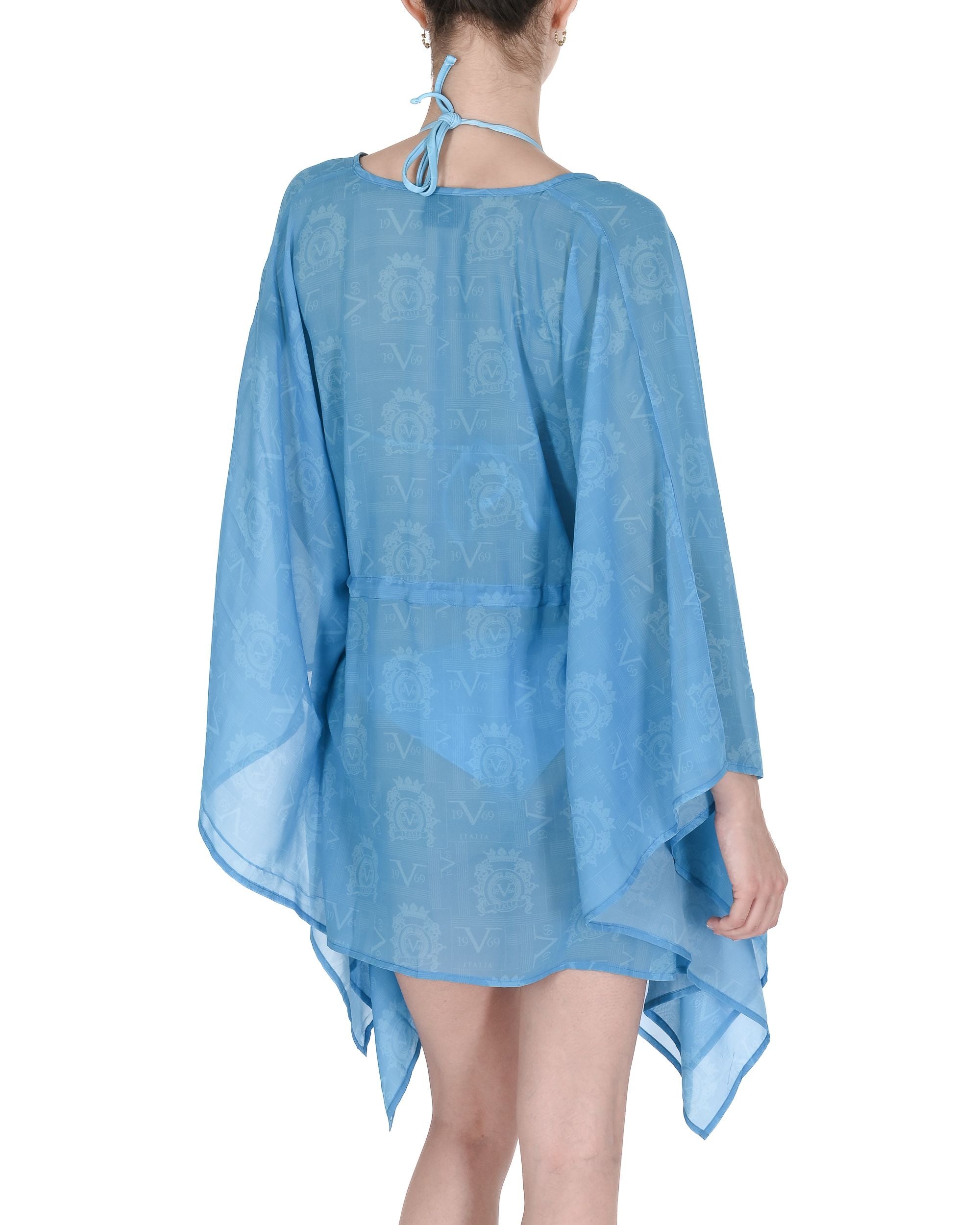 19V69 Italia Womens Swimwear Chiffon Caftan VSC1WCU05 AZURE