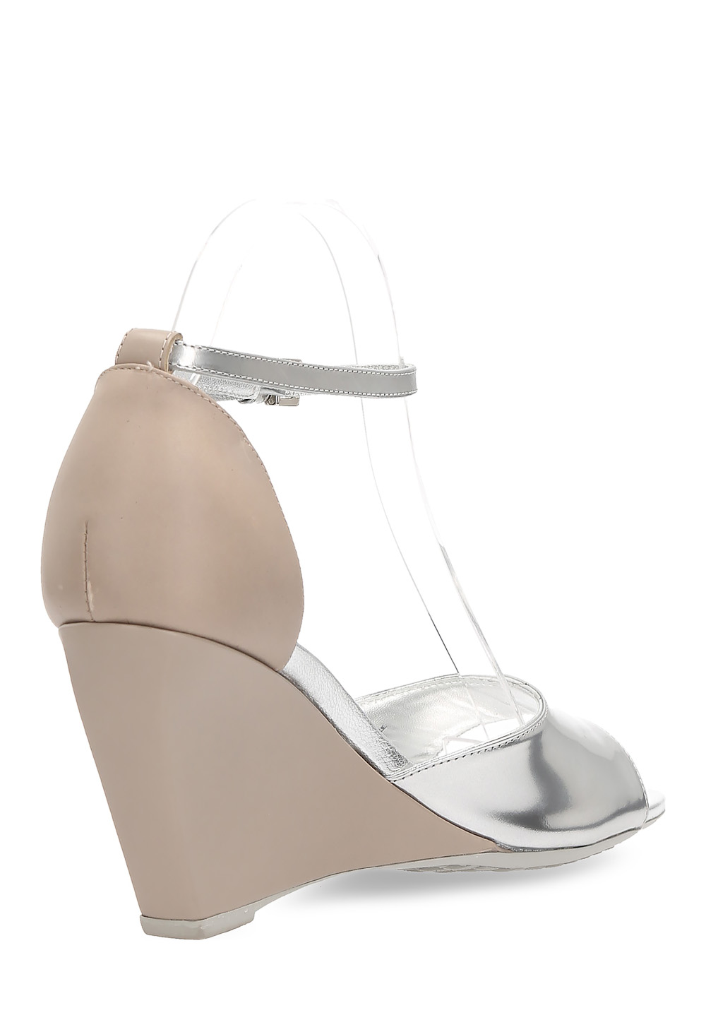 Sandalia de cuña Hogan para mujer, color plata, HXW2270N6606D699D6