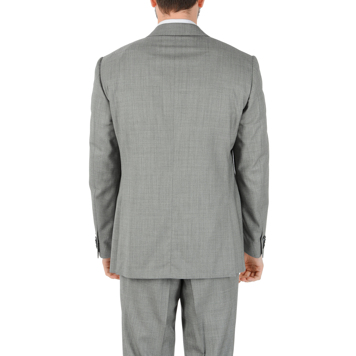 Corneliani Mens Suit Long Sleeves Grey Super 160's