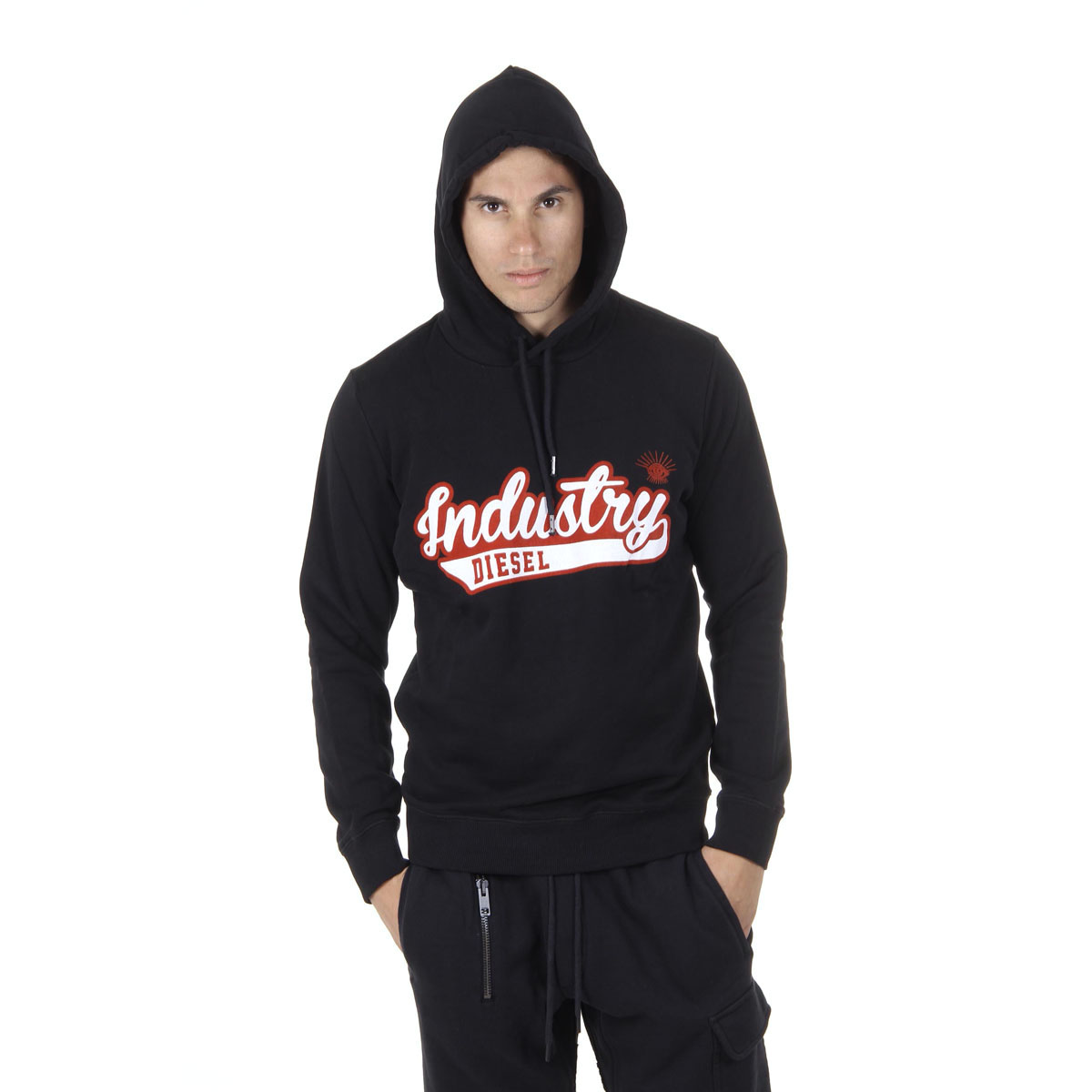 Diesel Mens Hoodie Long Sleeves 00SGEG 0IAGX 900 S-OH