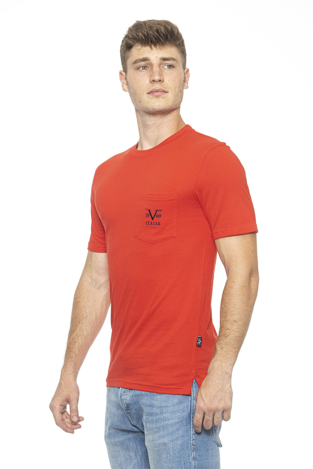 Camiseta 19V69 Italia para hombre roja IVAN RED