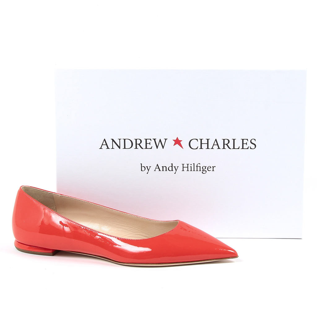 Andrew Charles By Andy Hilfiger Bailarina para mujer roja BALTIMORE