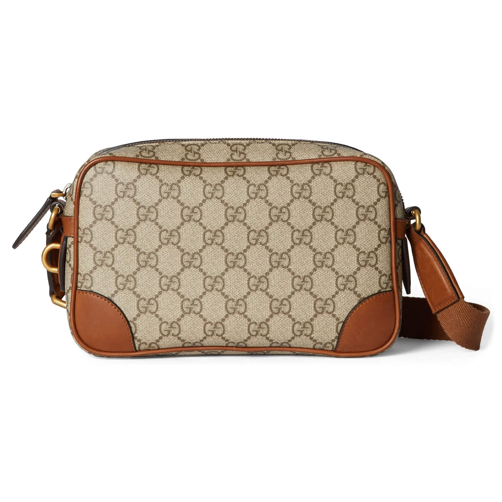GG monogram crossbody camera bag supreme & Leather