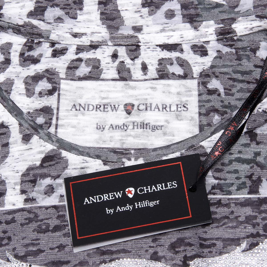 Andrew Charles Womens T-shirt Short Sleeves Round Neck Black MAYA