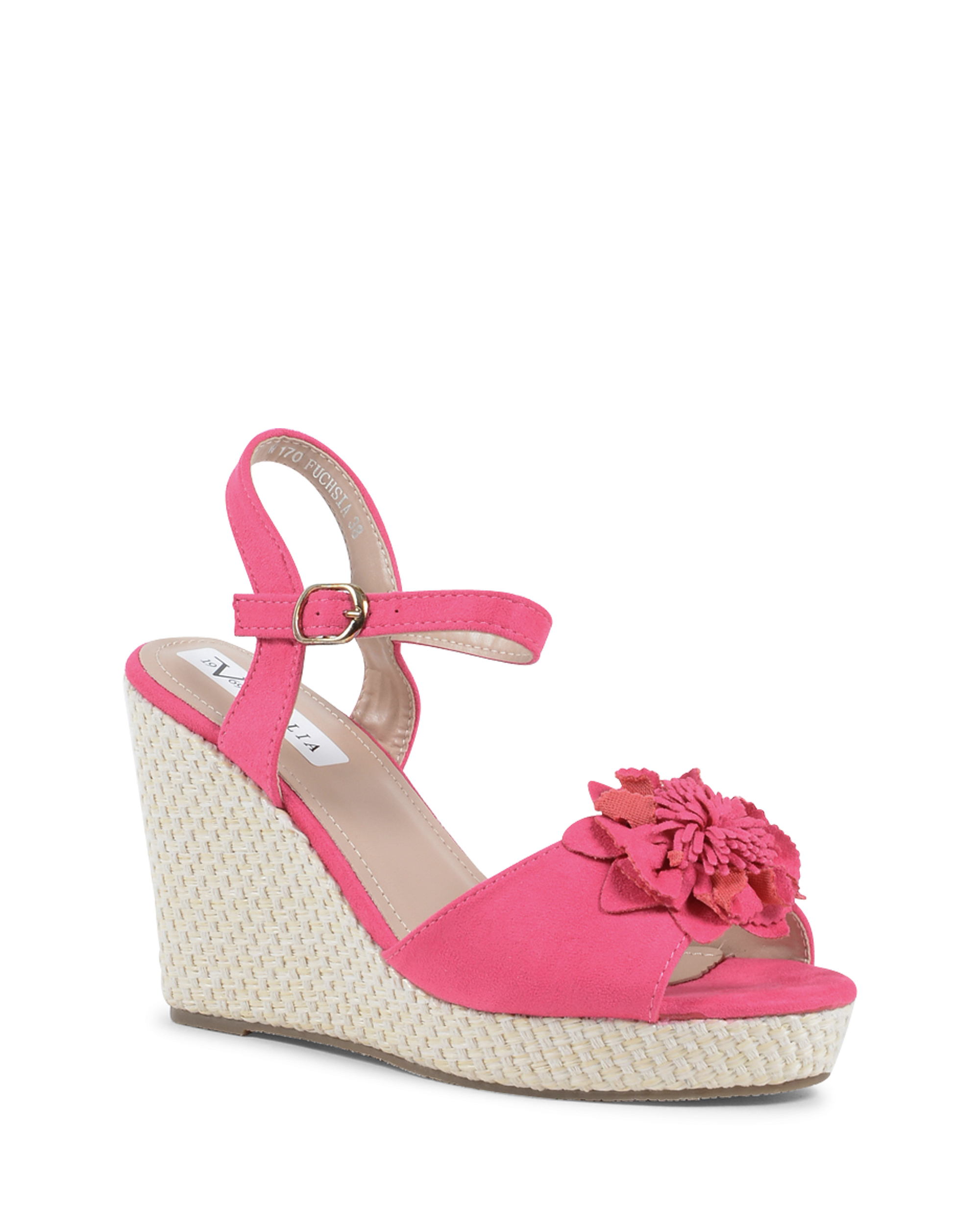 19V69 Italia Sandalia de Cuña Mujer Fuxia V170 FUXIA