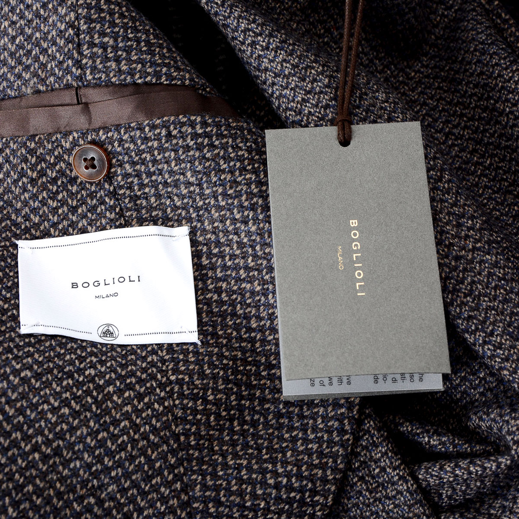 Chaqueta Boglioli Milano para hombre, manga larga, gris oscuro
