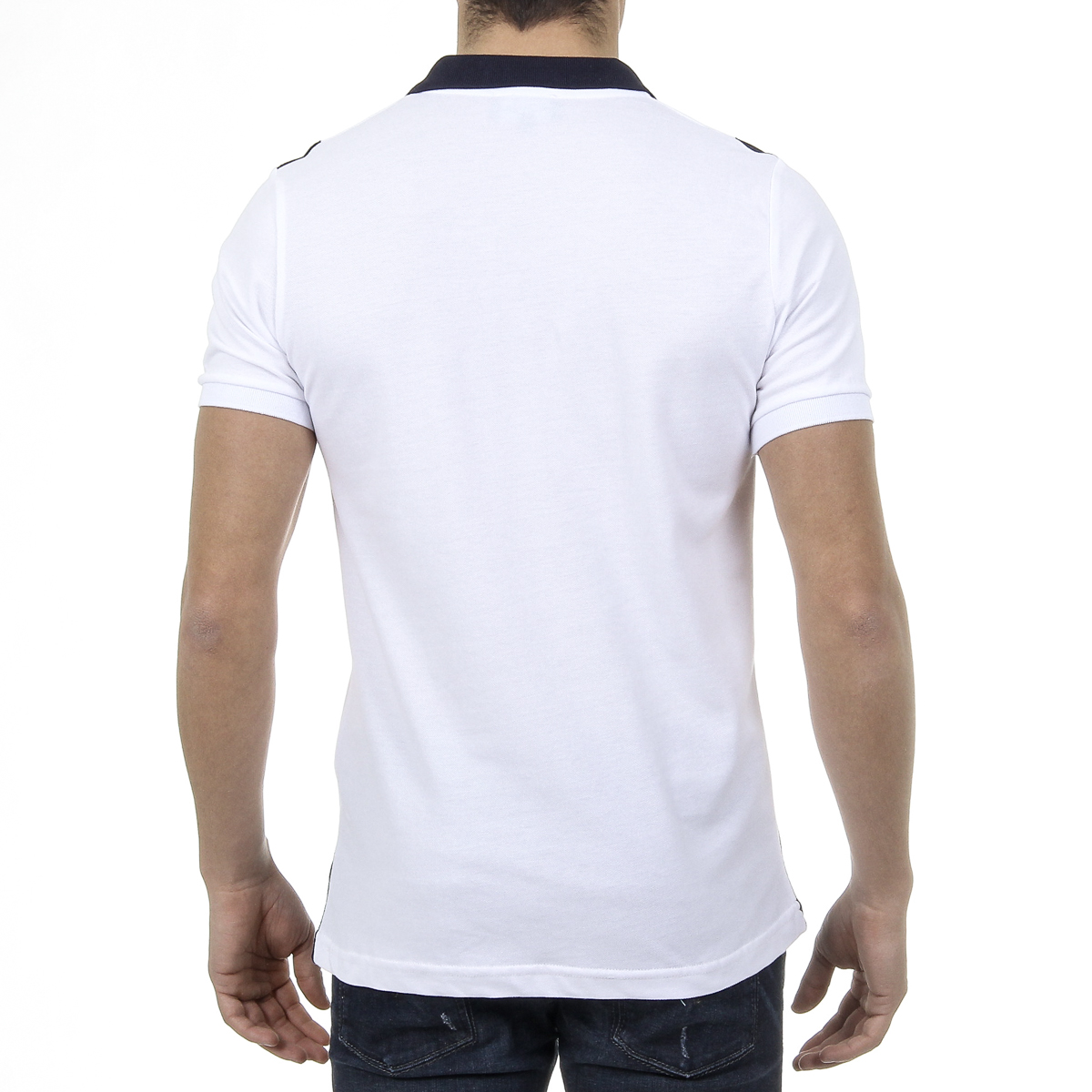 Polo Ufford & Suffolk Polo Club para hombre, manga corta, US003, blanco