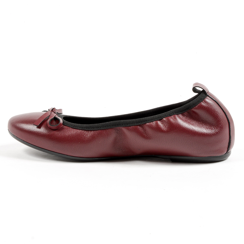 Andrew Charles Womens Soft Ballerina Bordeaux GWEN