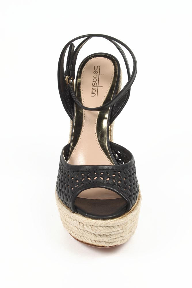 Sandalia alpargata con cuña para mujer Sebastian Milano S6129 BOZZA 6119 VAC+FOD TRAF 7073