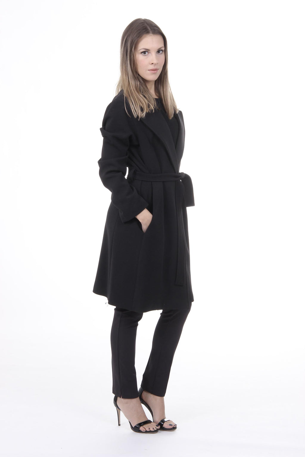 Abrigo Mujer V 1969 Italia CAPPOTTO VESTAGLIA TESS. SUPERDUQUE NERÓN