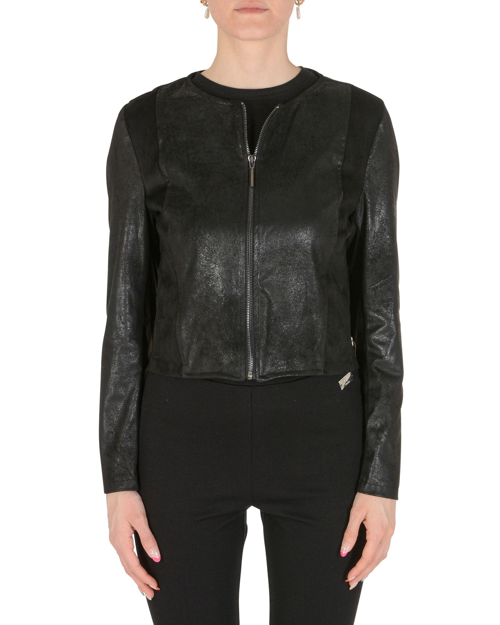 19V69 Italia Chaqueta de mujer negra MAURA BLACK