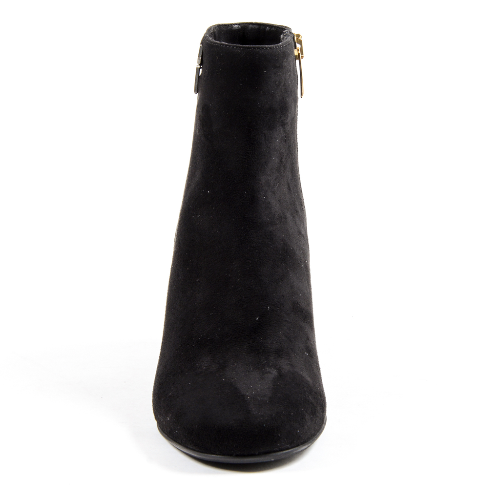 Andrew Charles Womens Heeled Ankle Boot Black DOLLY