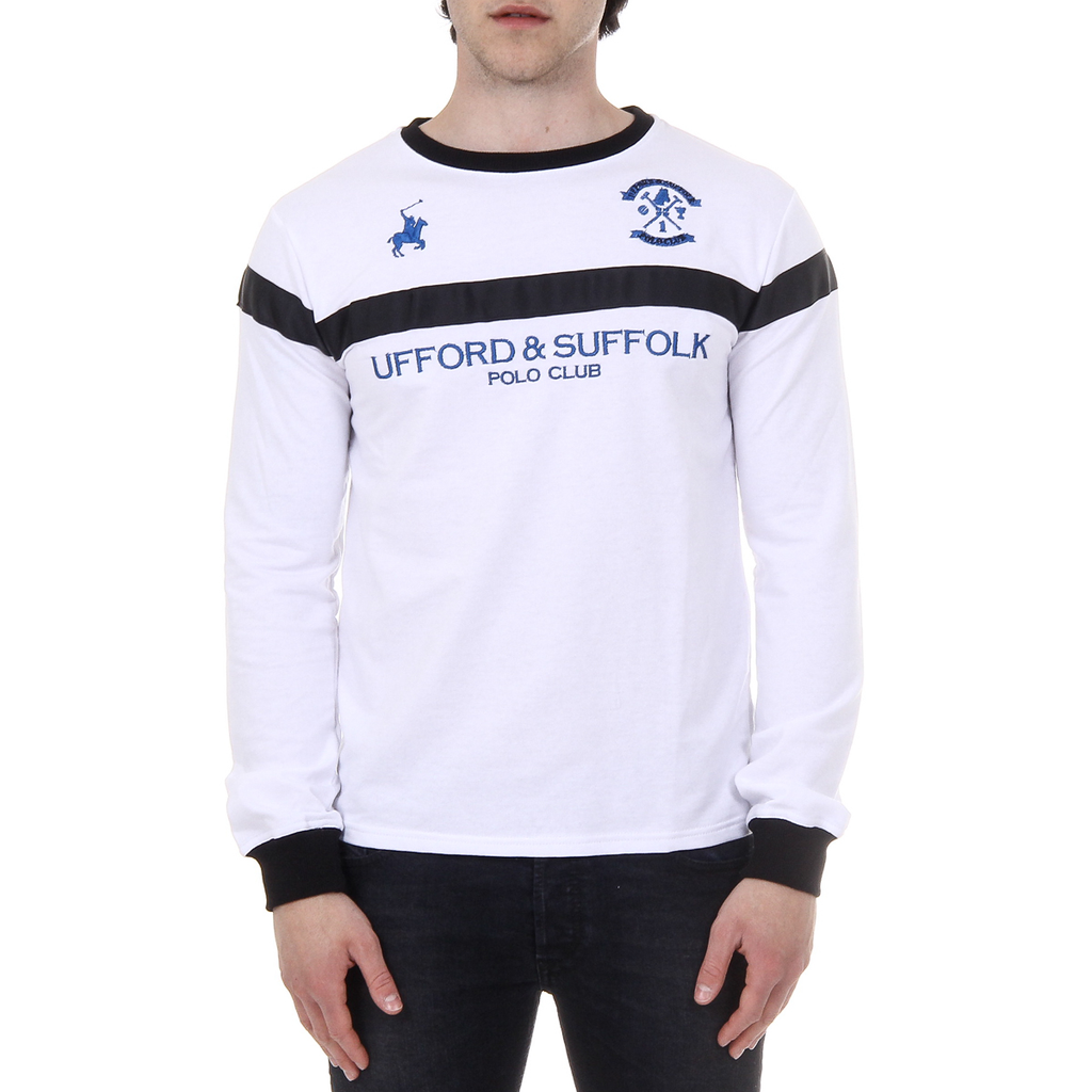 Suéter de hombre Ufford & Suffolk Polo Club de manga larga y cuello redondo