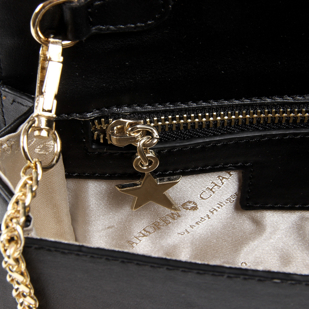 Bolso de mano Andrew Charles para mujer, color negro, PAIGE