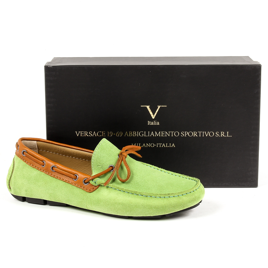 Mocasines Hombre V 1969 Italia Verde MATE