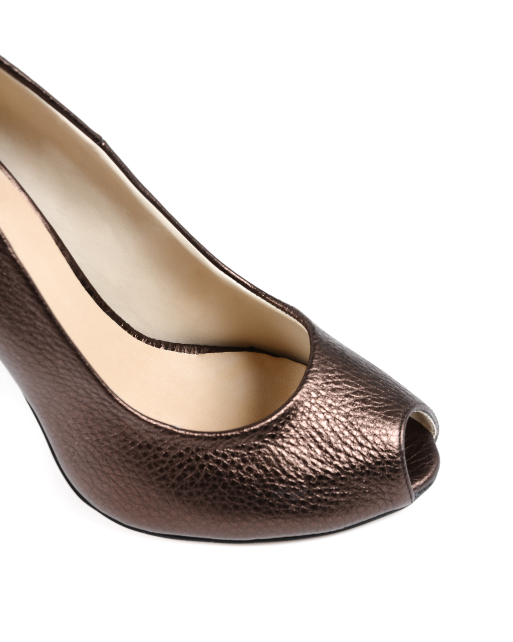 19V69 Italia Salón Mujer Punta Abierta Bronce 303 MORDORE' BRONZO