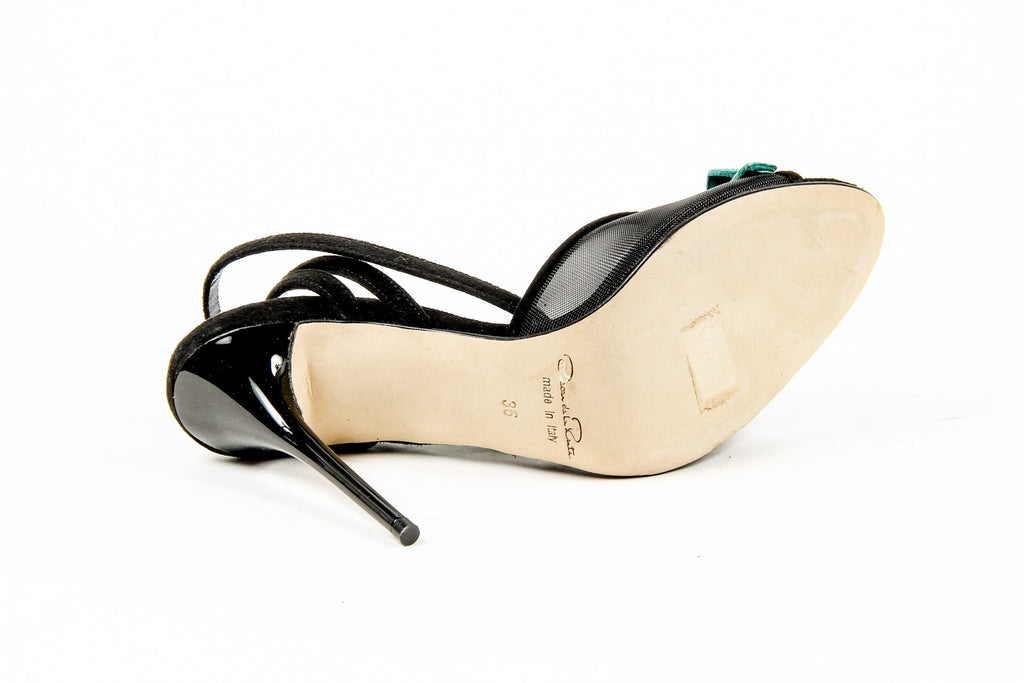 Oscar de la Renta Sandalia con tira al tobillo para mujer OLIVA S1604261 001