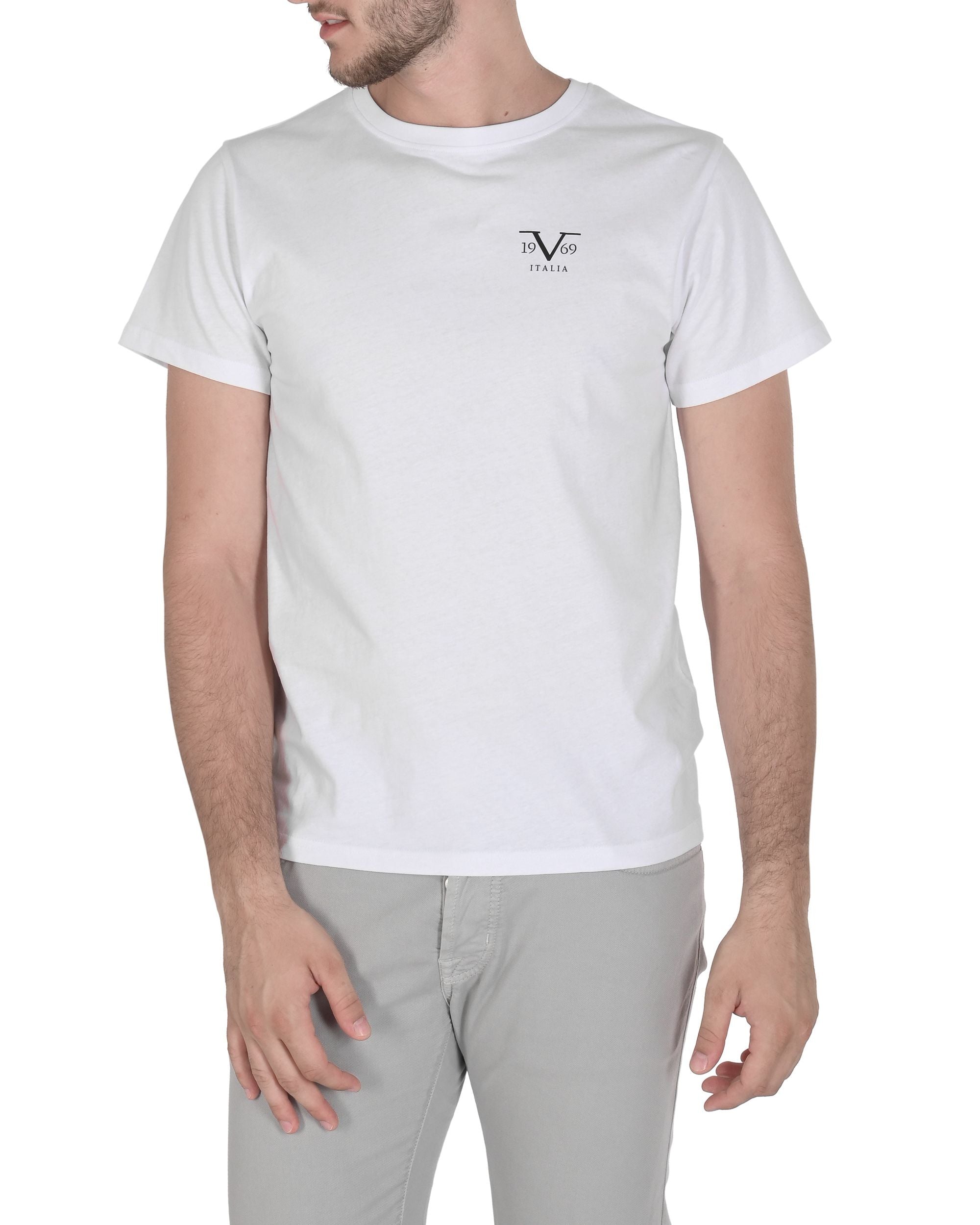 19V69 Italia Mens T-Shirt VSC1MTS01 WHITE