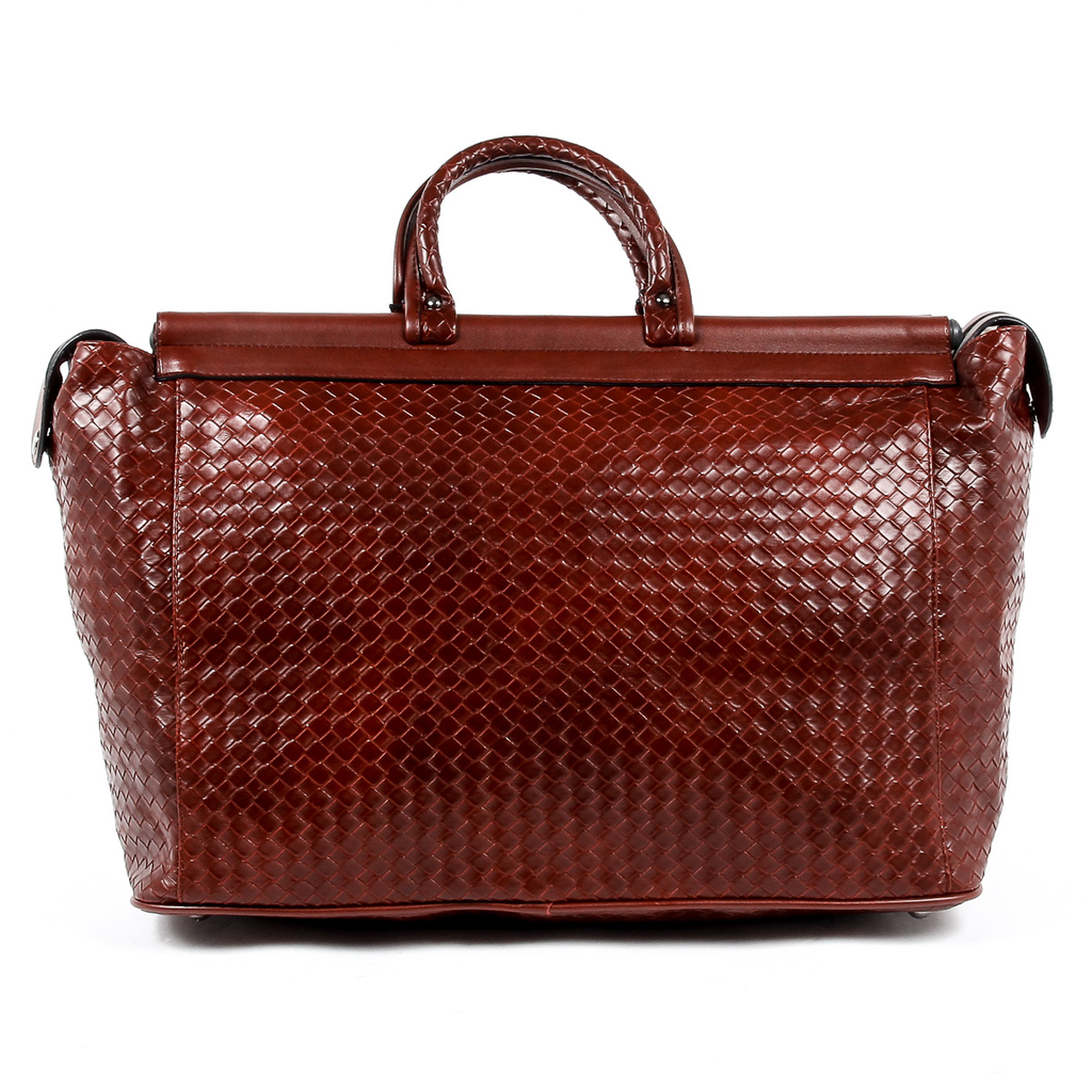 Bolso de mano para hombre V 1969 Italia rojo oscuro GARY