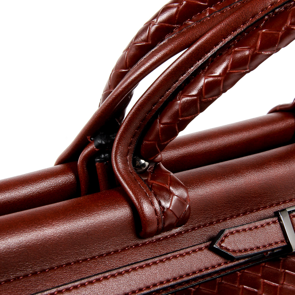 Bolso de mano para hombre V 1969 Italia rojo oscuro GARY